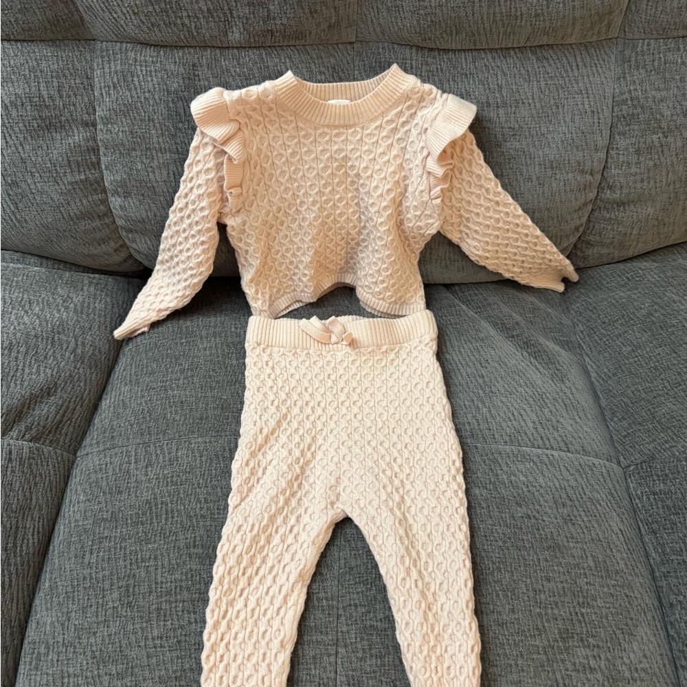 Gerber Modern Moments Textured Baby Sweater Outfit